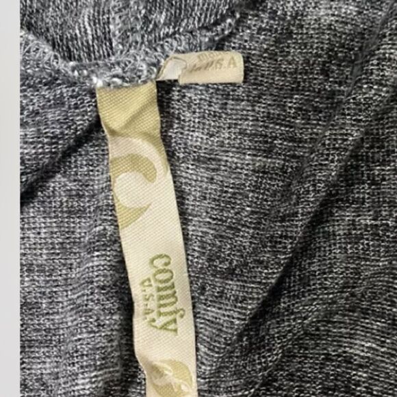 Comfy USA Womens Open Front Draped Vest Stretch Gray XS - Picture 6 of 6